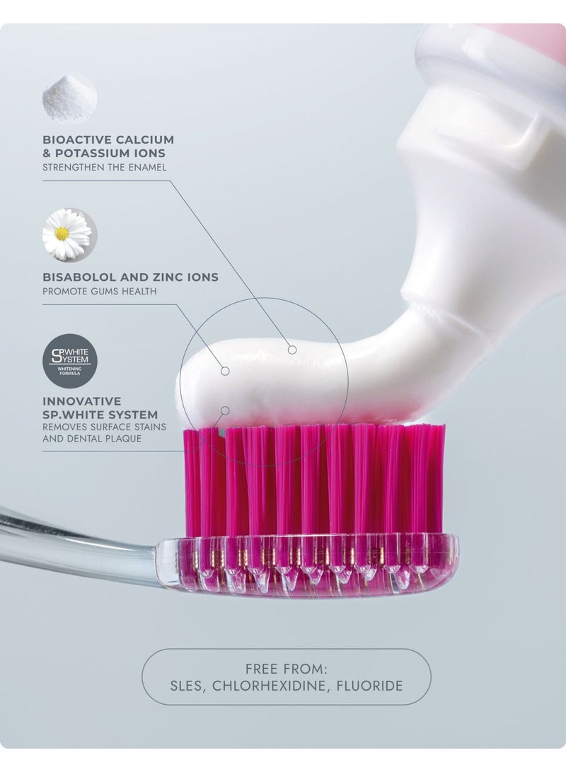 سبلات بروفيشنال ألتراكومبلكس | معجون أسنان طبيعي | حماية متكاملة | تبييض لطيف | يحافظ على صحة اللثة | نباتي وخالٍ من الفلورايد | 100 مل - Image 2